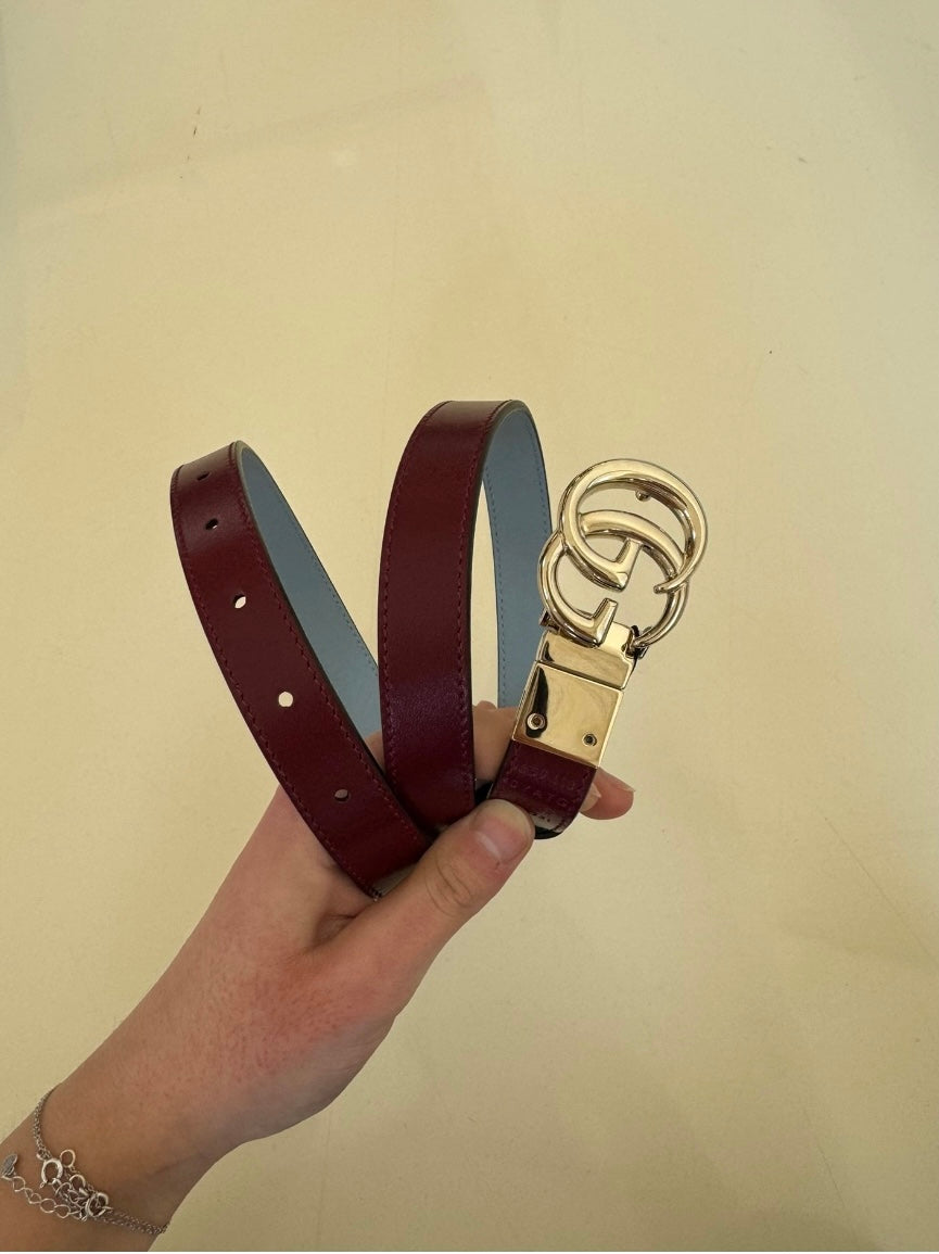 Double sided GG Buckle belt