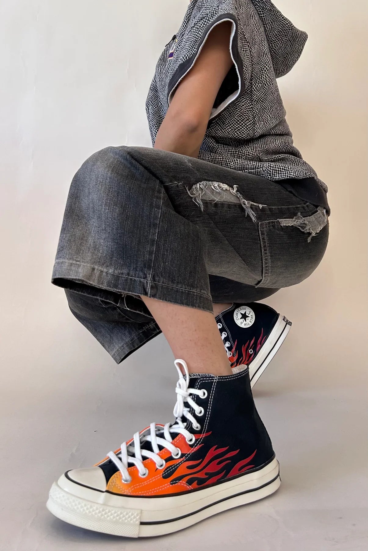 Converse Chuck 70 fire flame print