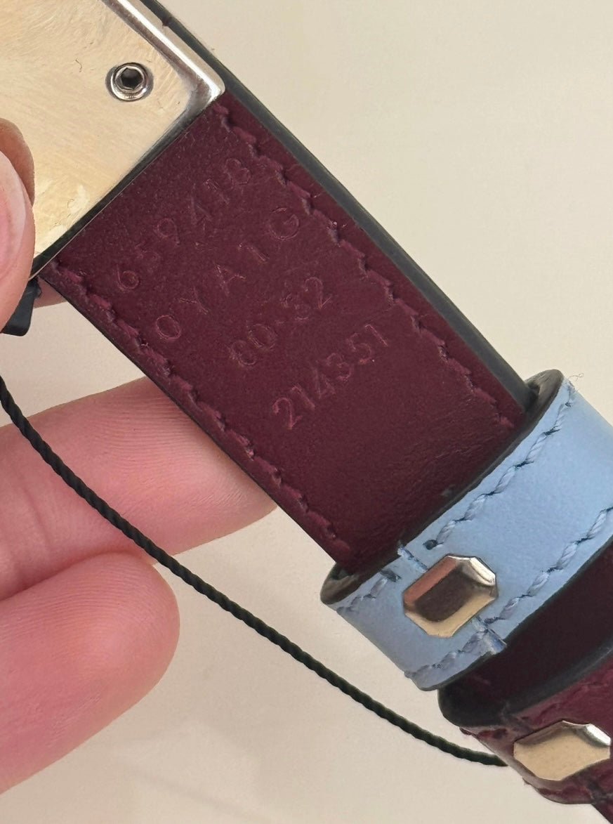 Double sided GG Buckle belt