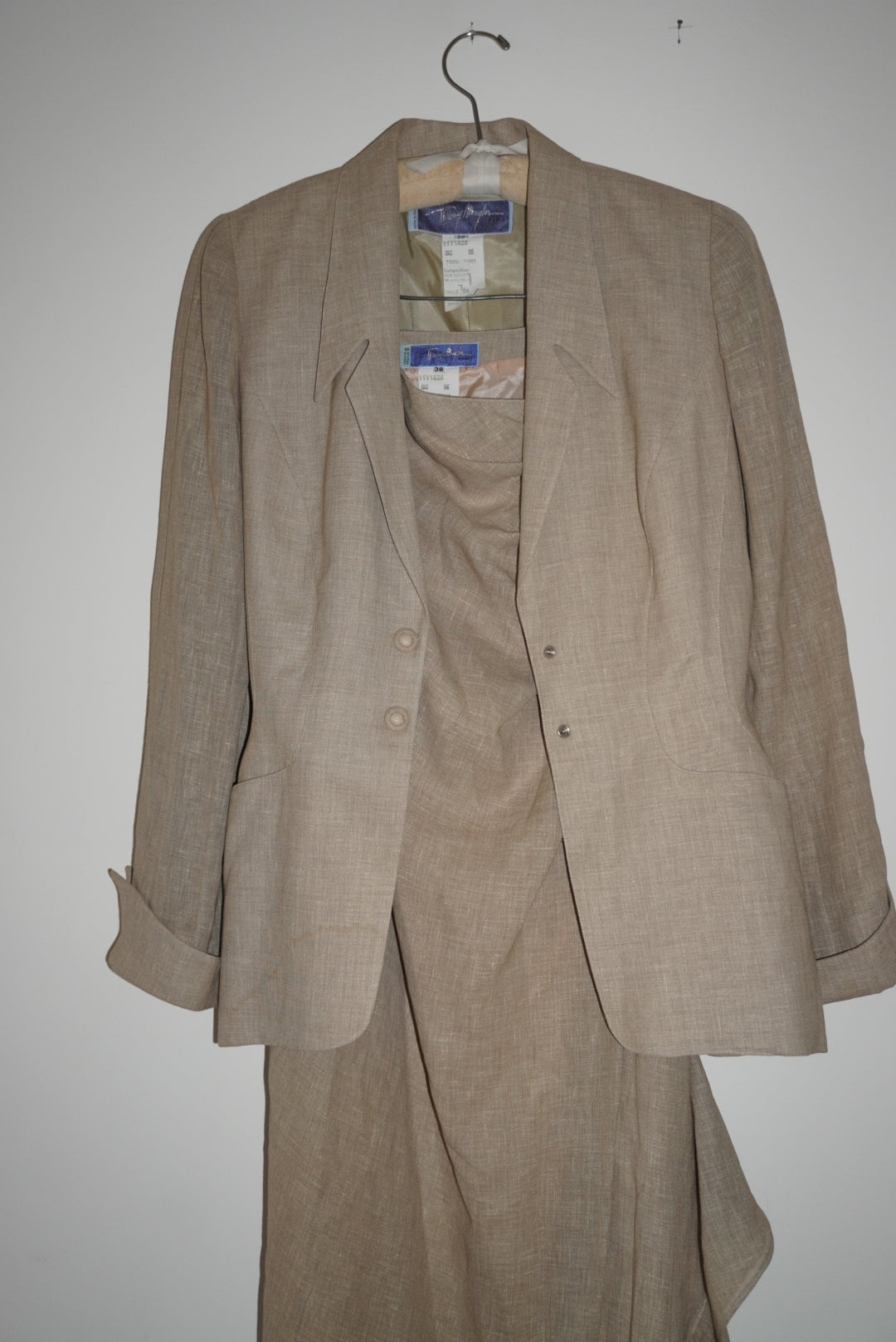 90's linen Mugler Mugler suit Set