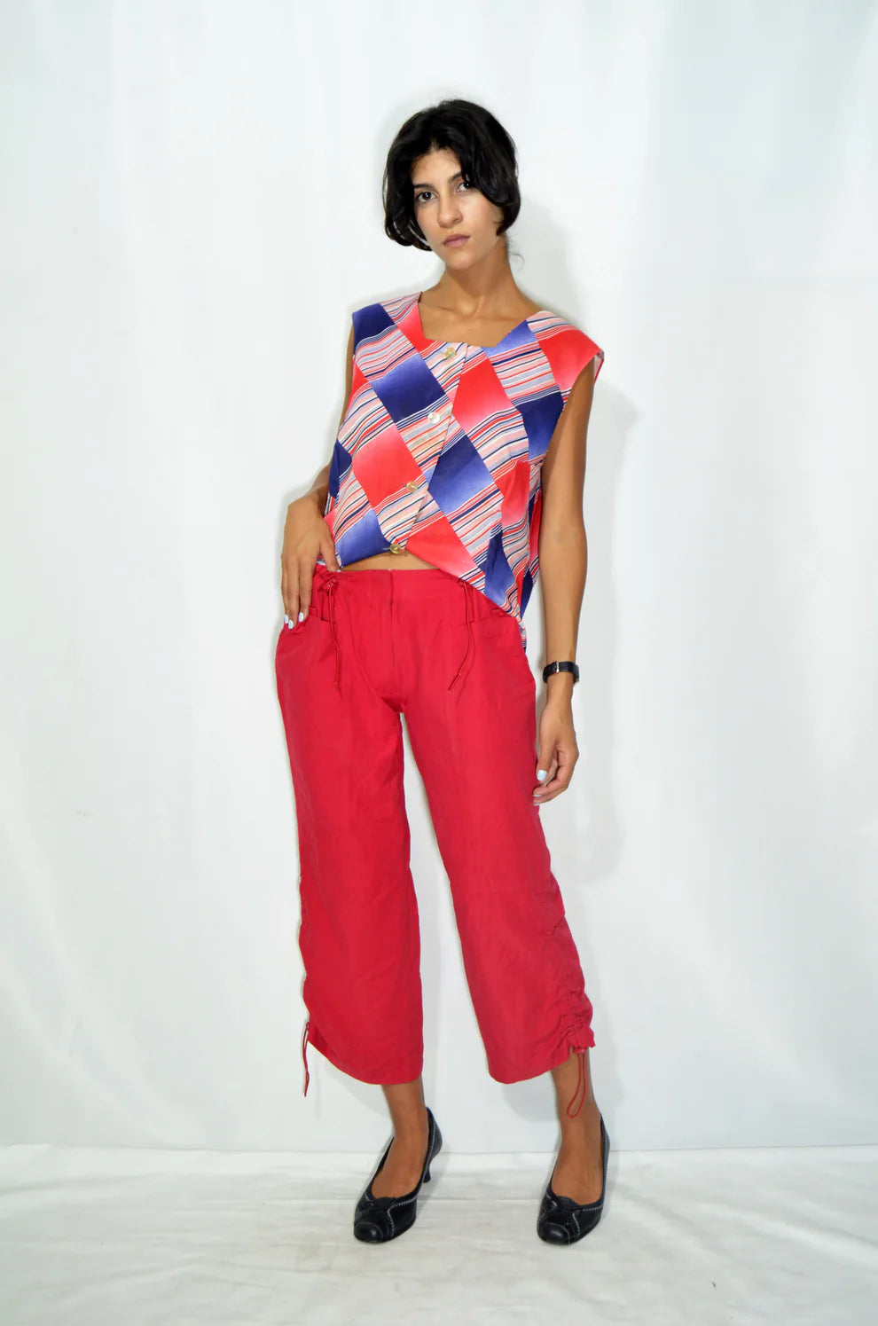 Red Capri Pants