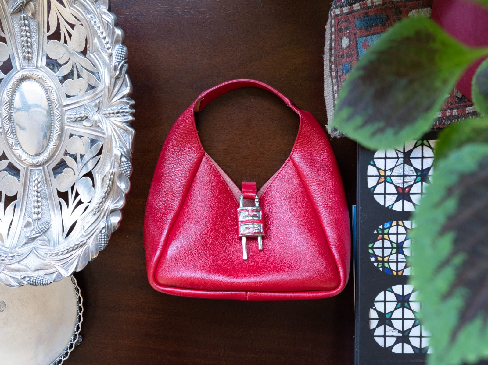 Givenchy G-Hobo Mini Leather Shoulder Bag