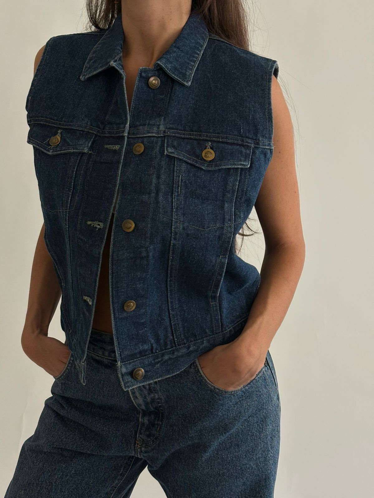Vintage Denim Vest