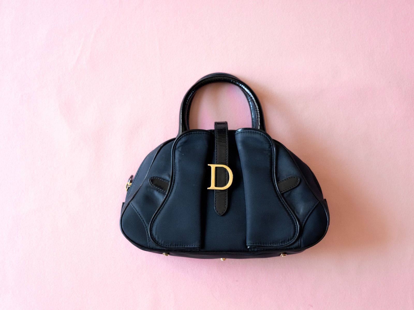Dior Mini Saddle Bowler Bowling Bag