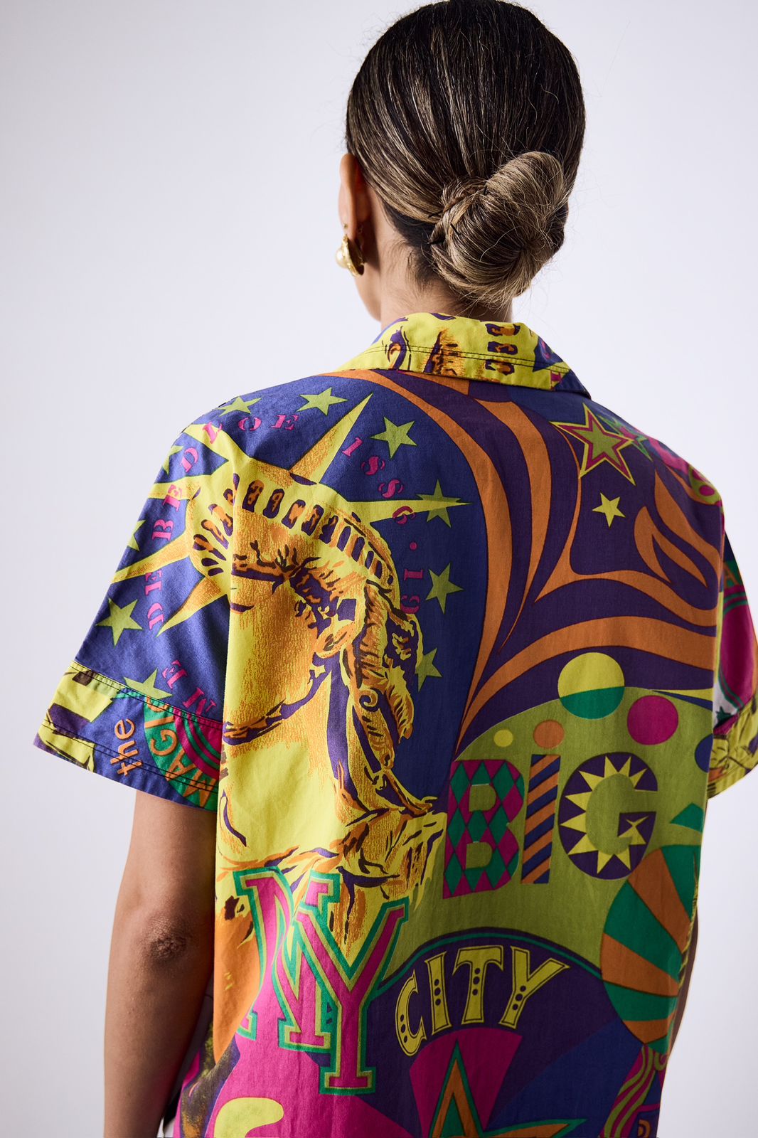 1980’s Versace Jeans Couture Manhattan New York City Print Set