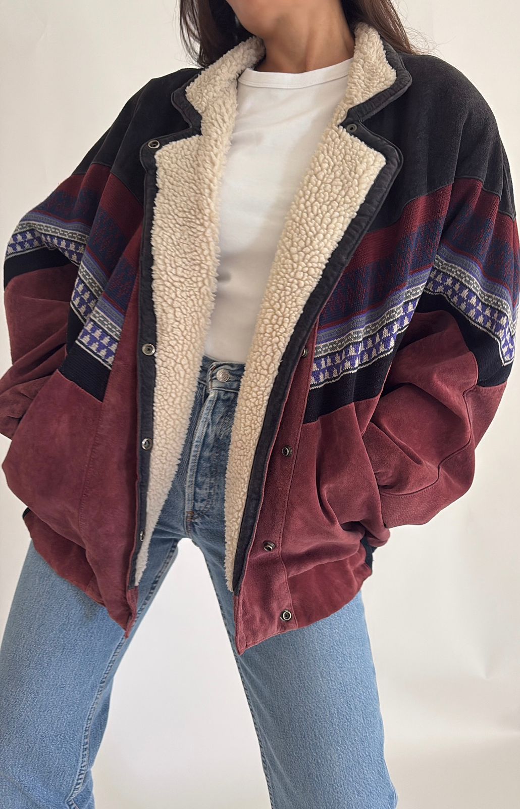 Vintage Atzec Navajo Suede Jacket
