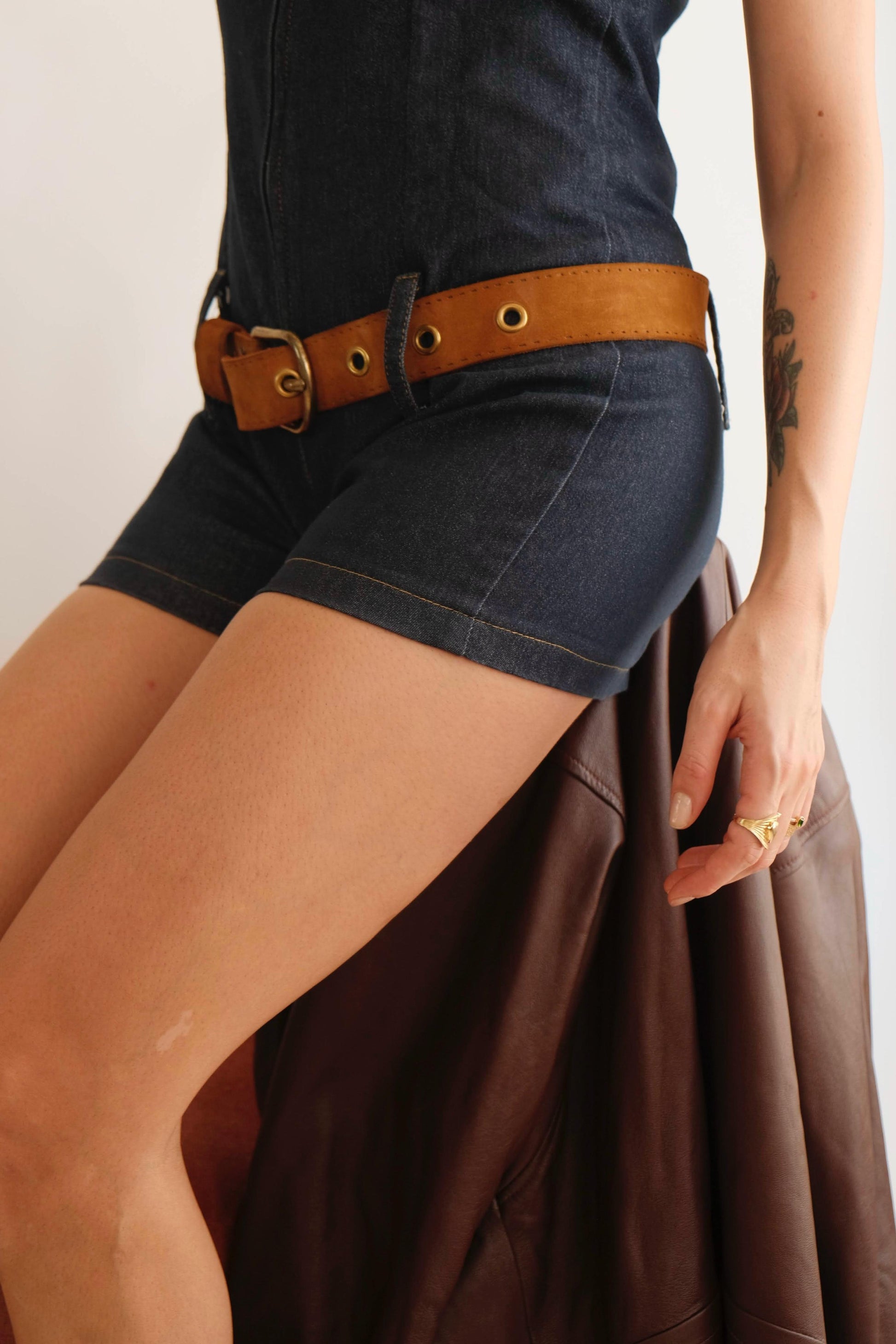 Baba nuki denim playsuit 