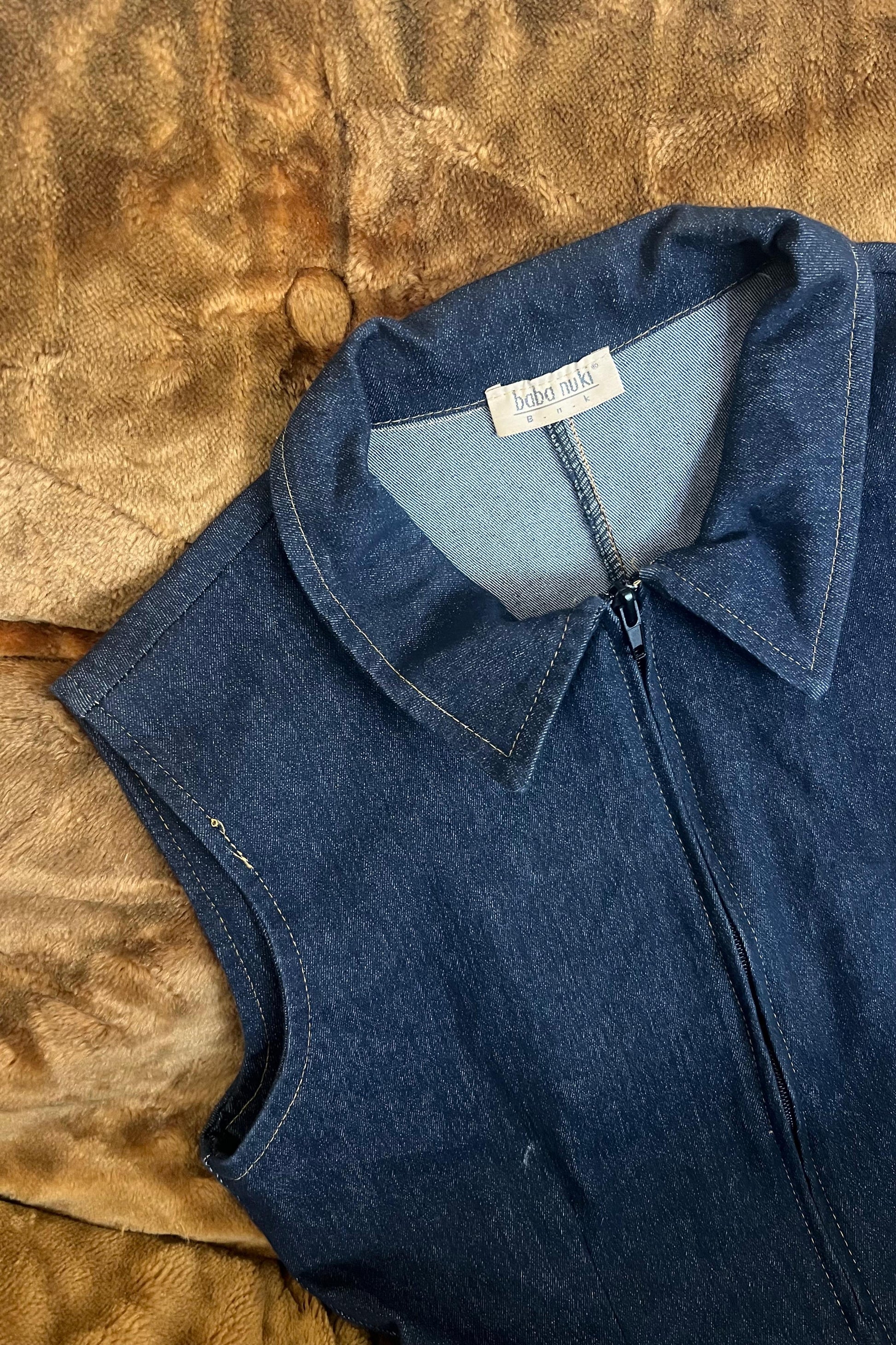 Baba nuki denim playsuit 