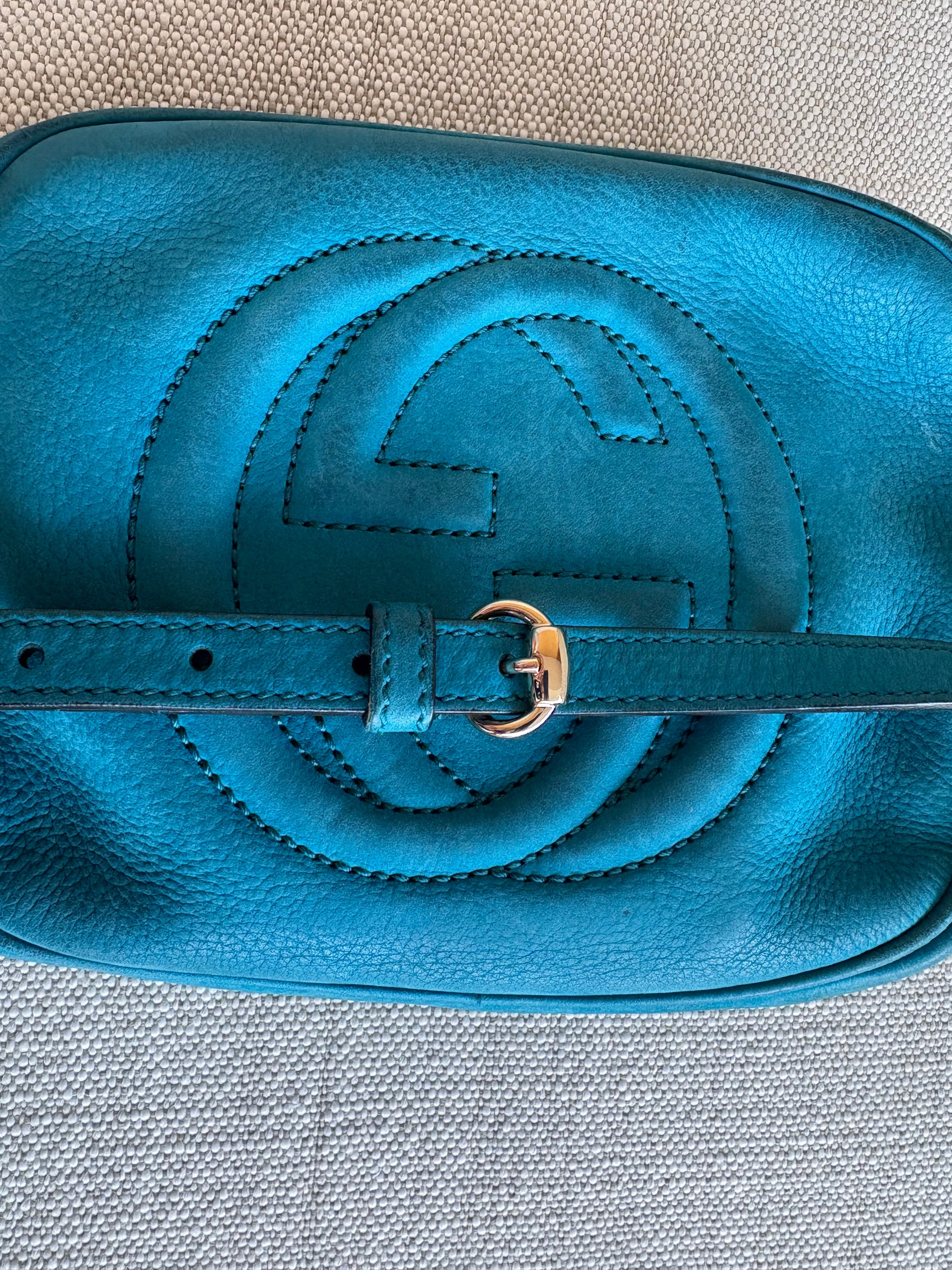 Gucci Suede blue bag