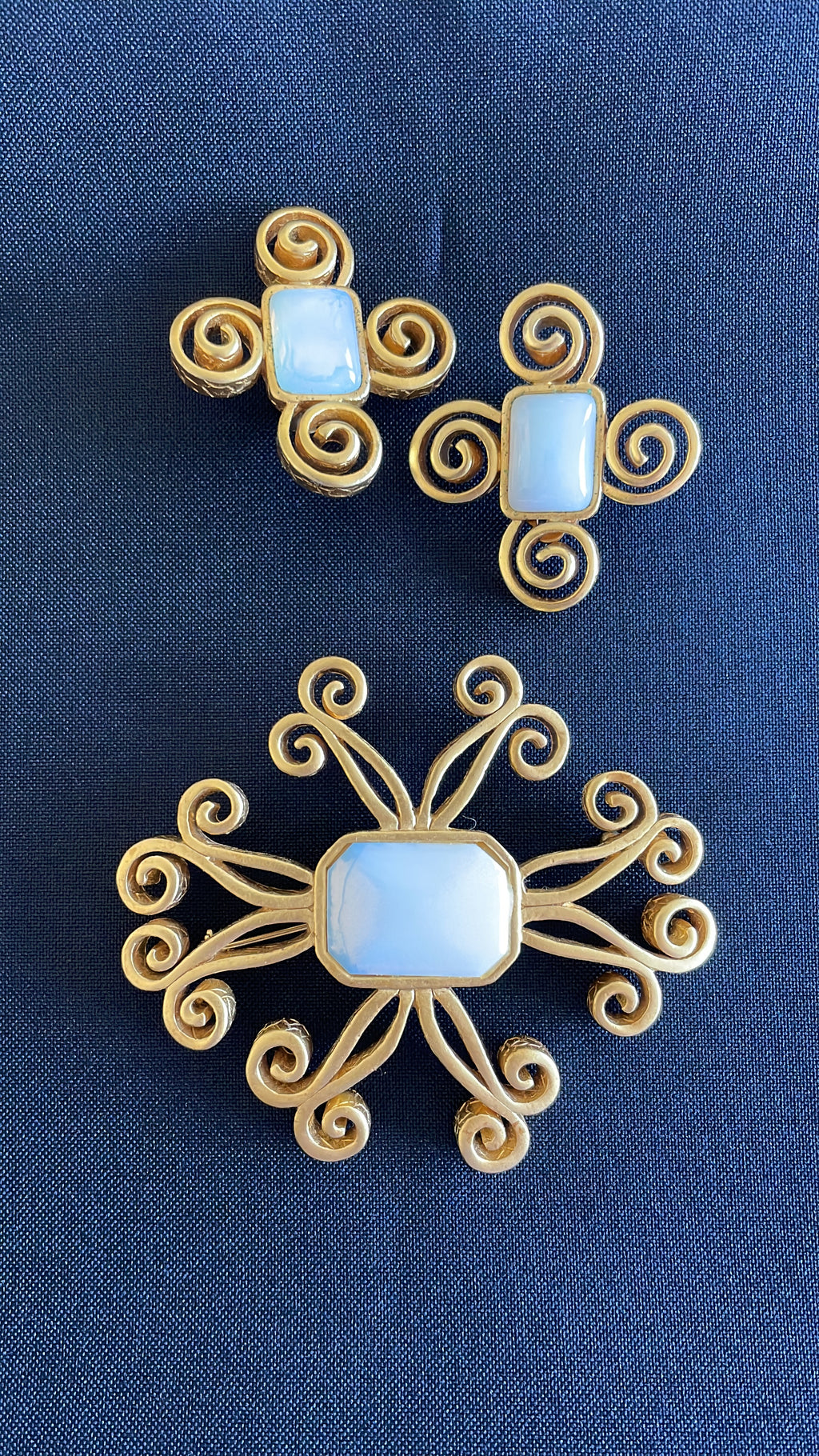 Givenchy Brooch with Earrings