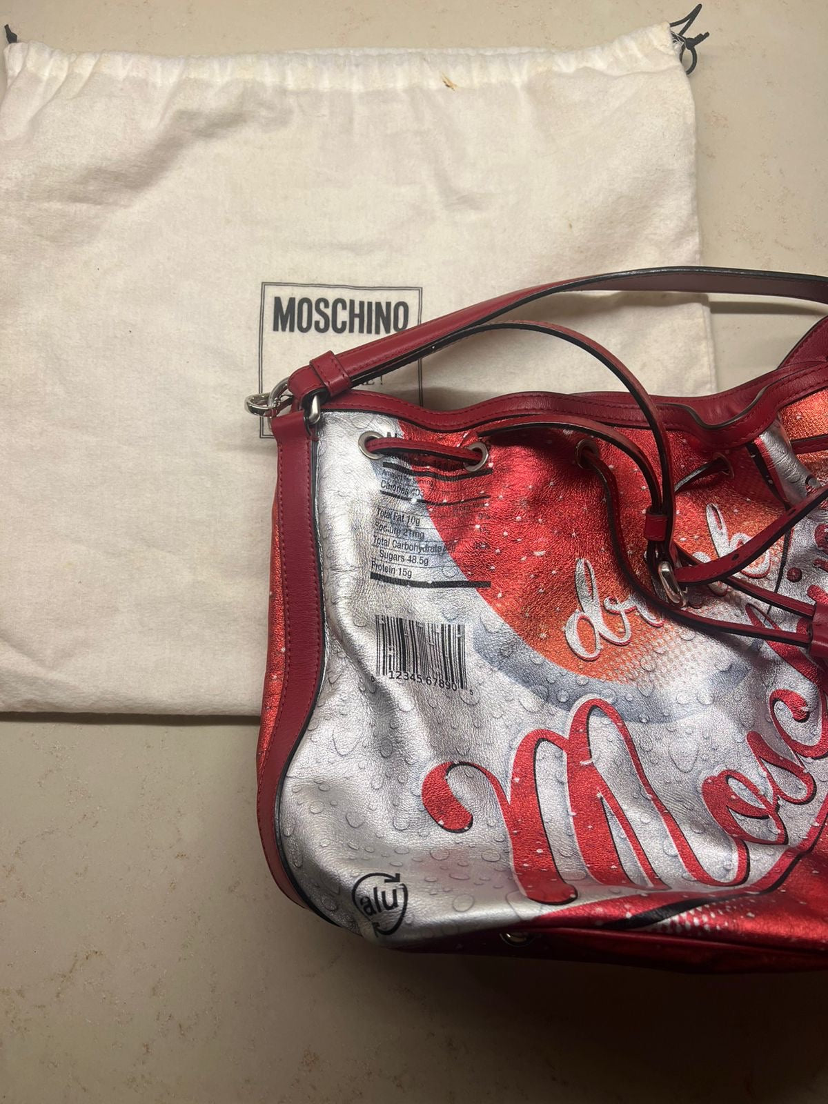 Moschino Red Coca Cola Satchel
