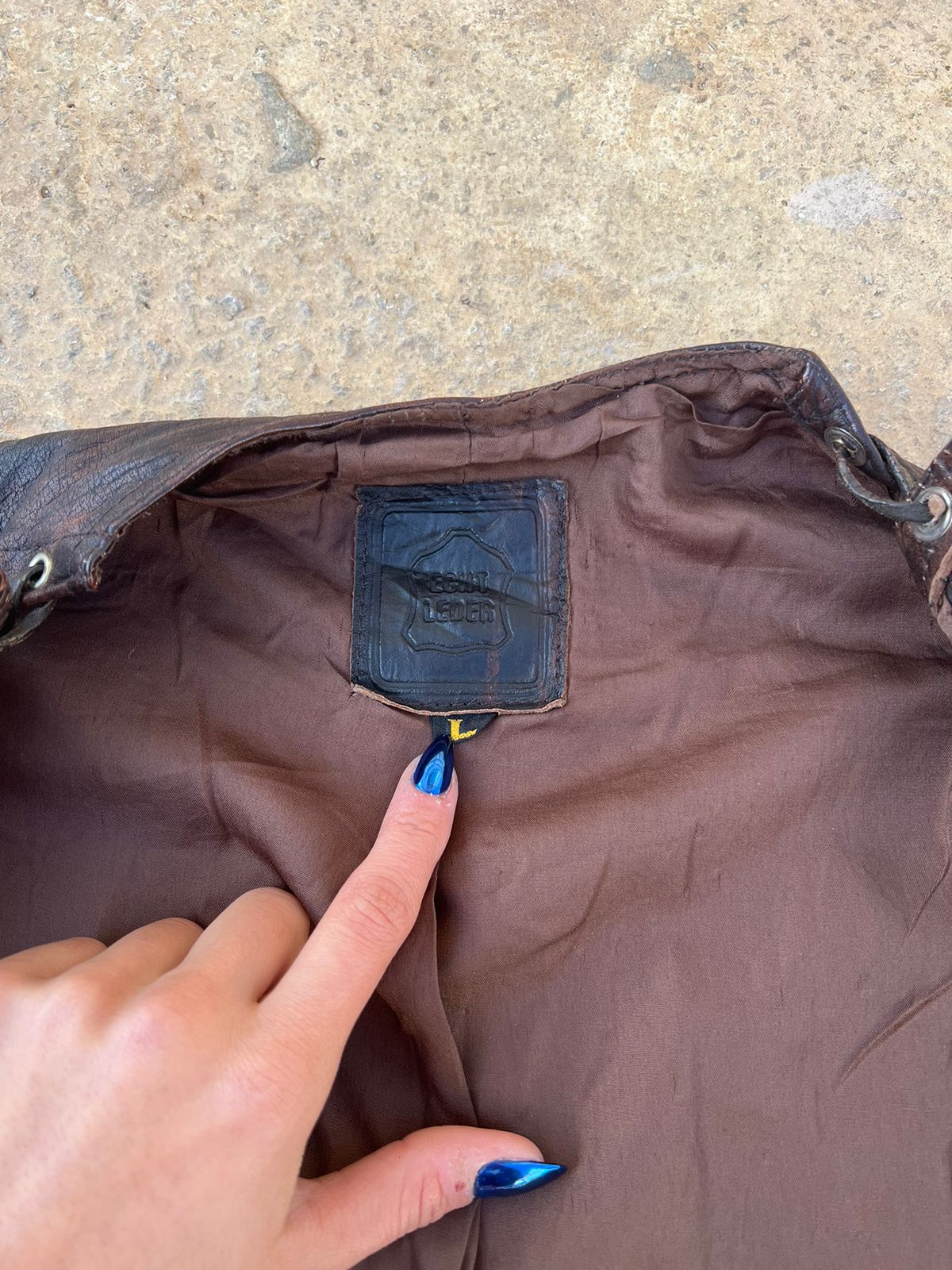 Vintage leather vest