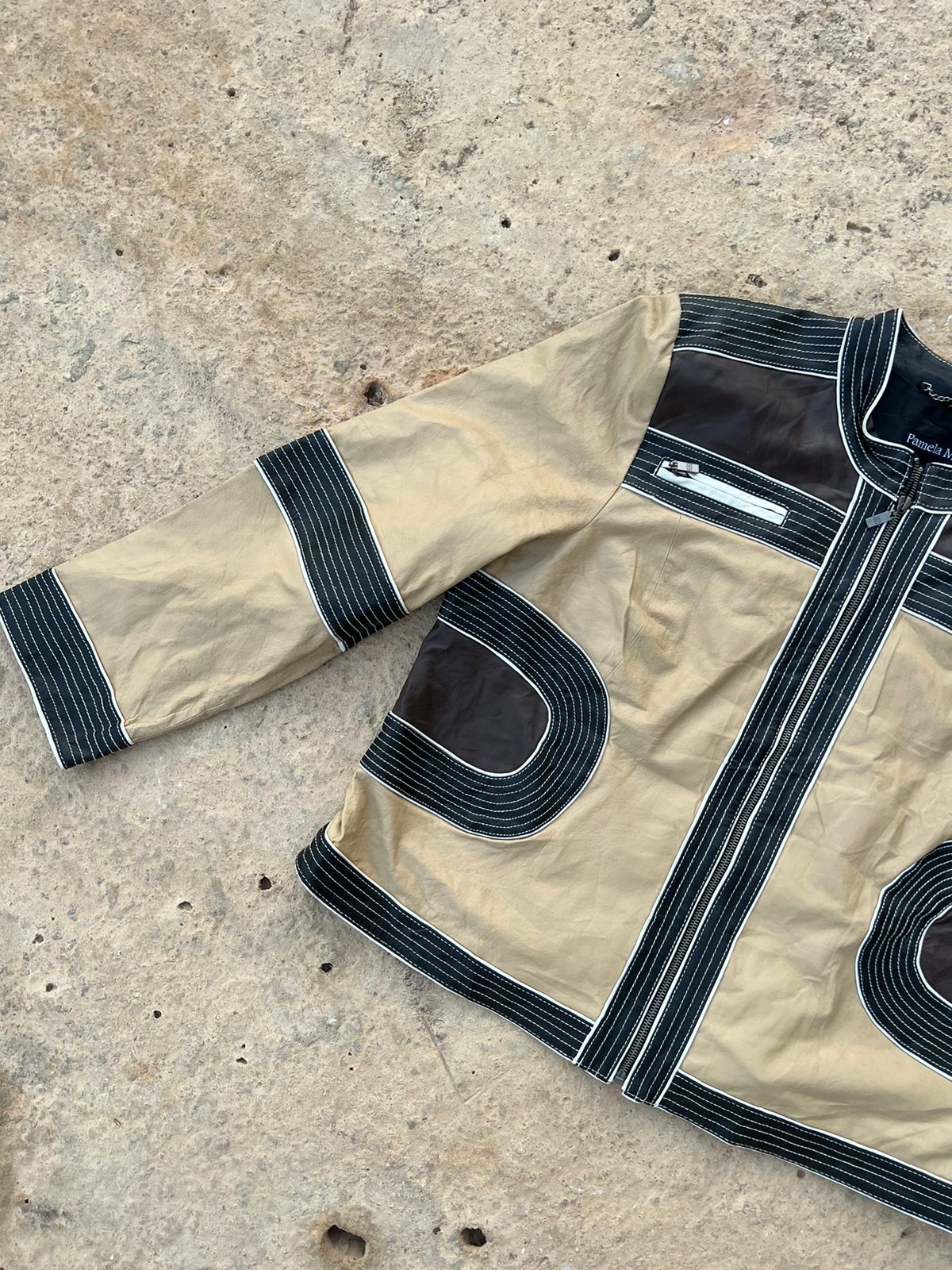 Pamela Mccoy leather jacket