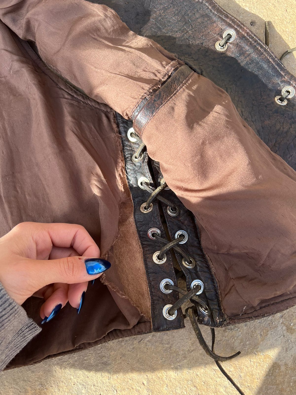 Vintage leather vest