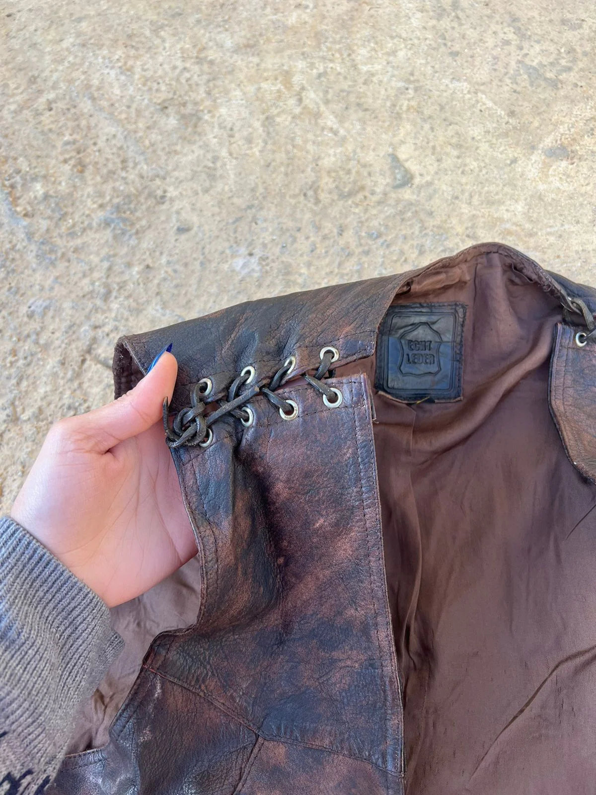 Vintage leather vest