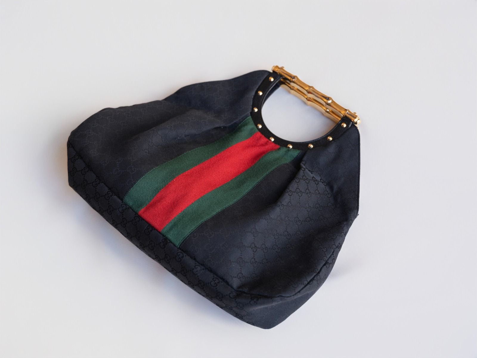 Gucci GG Metal bamboo hobo bag