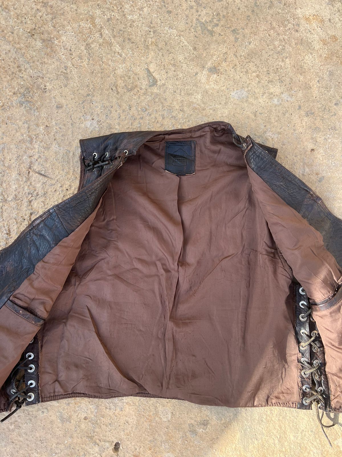 Vintage leather vest