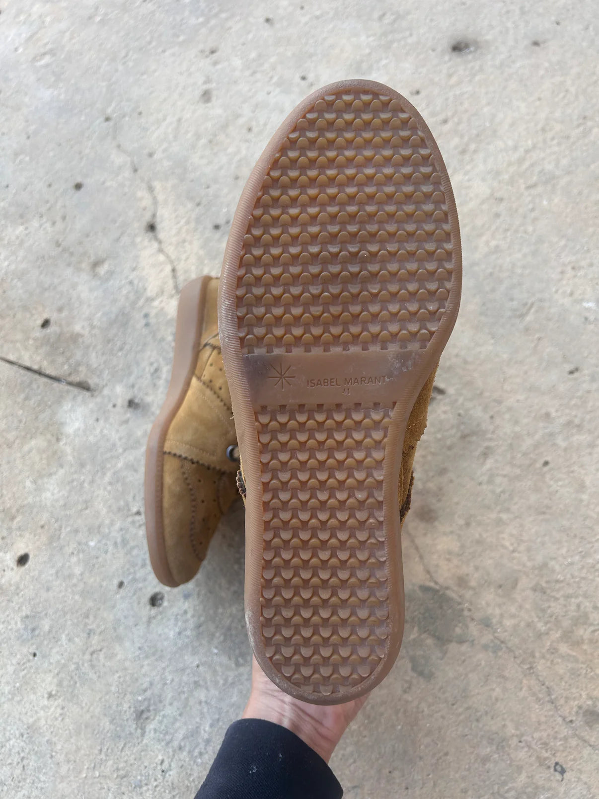 Isabel Marant bobby suede wedge sneakers