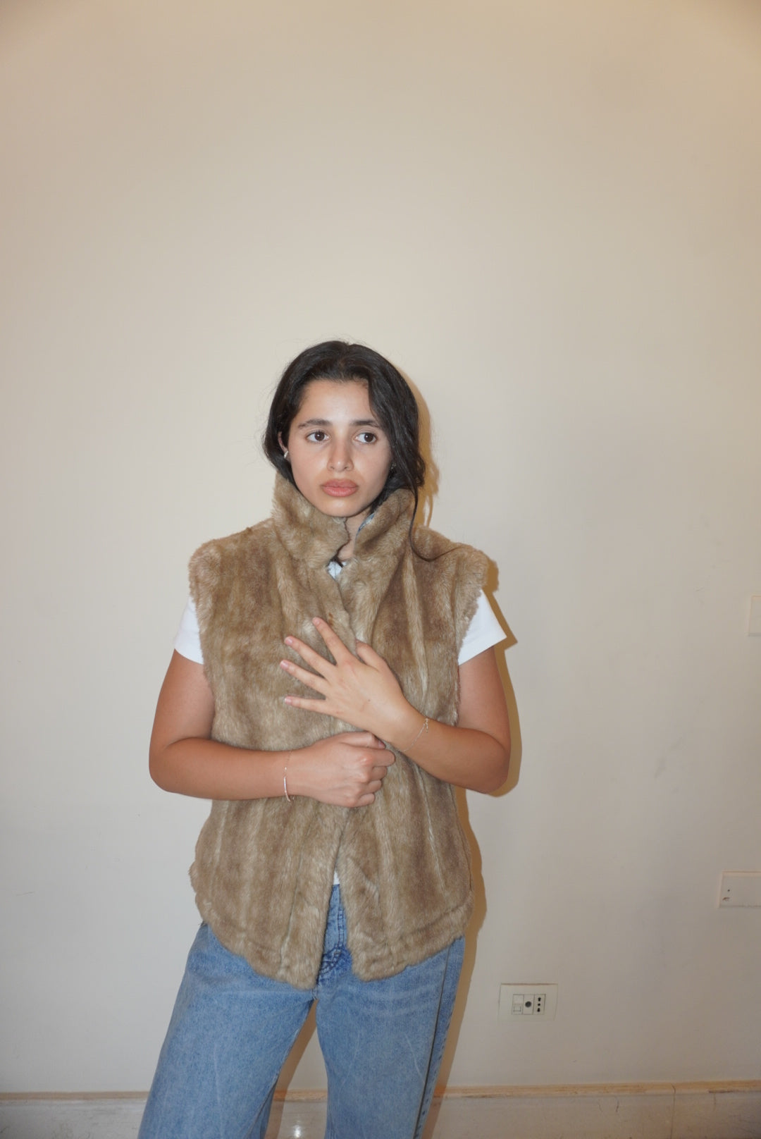 Paul Smith Reversible Denim and Faux Fur Jacket