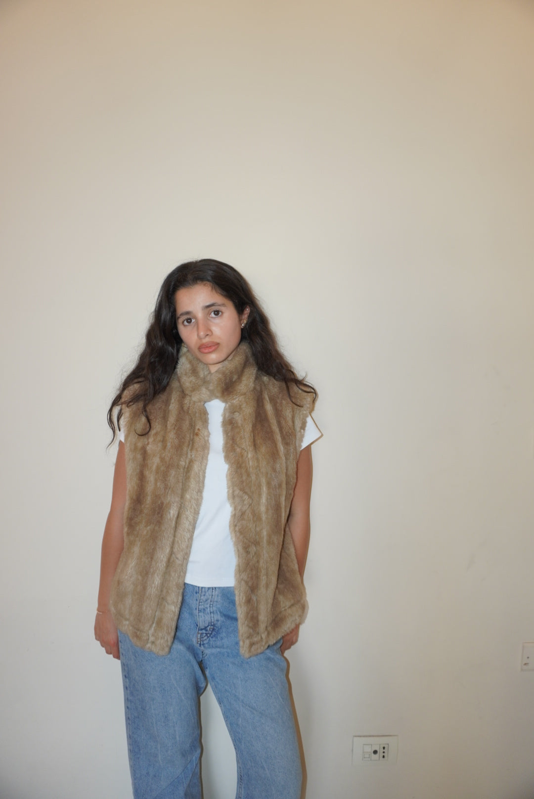 Paul Smith Reversible Denim and Faux Fur Jacket