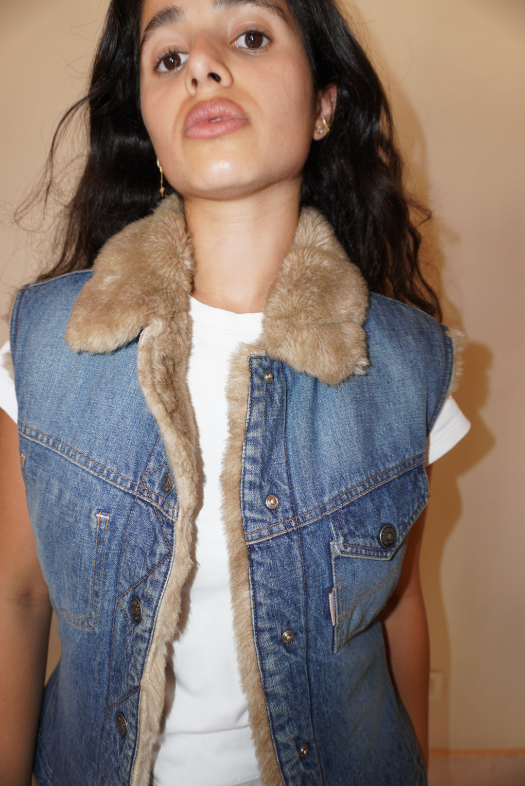 Paul Smith Reversible Denim and Faux Fur Jacket