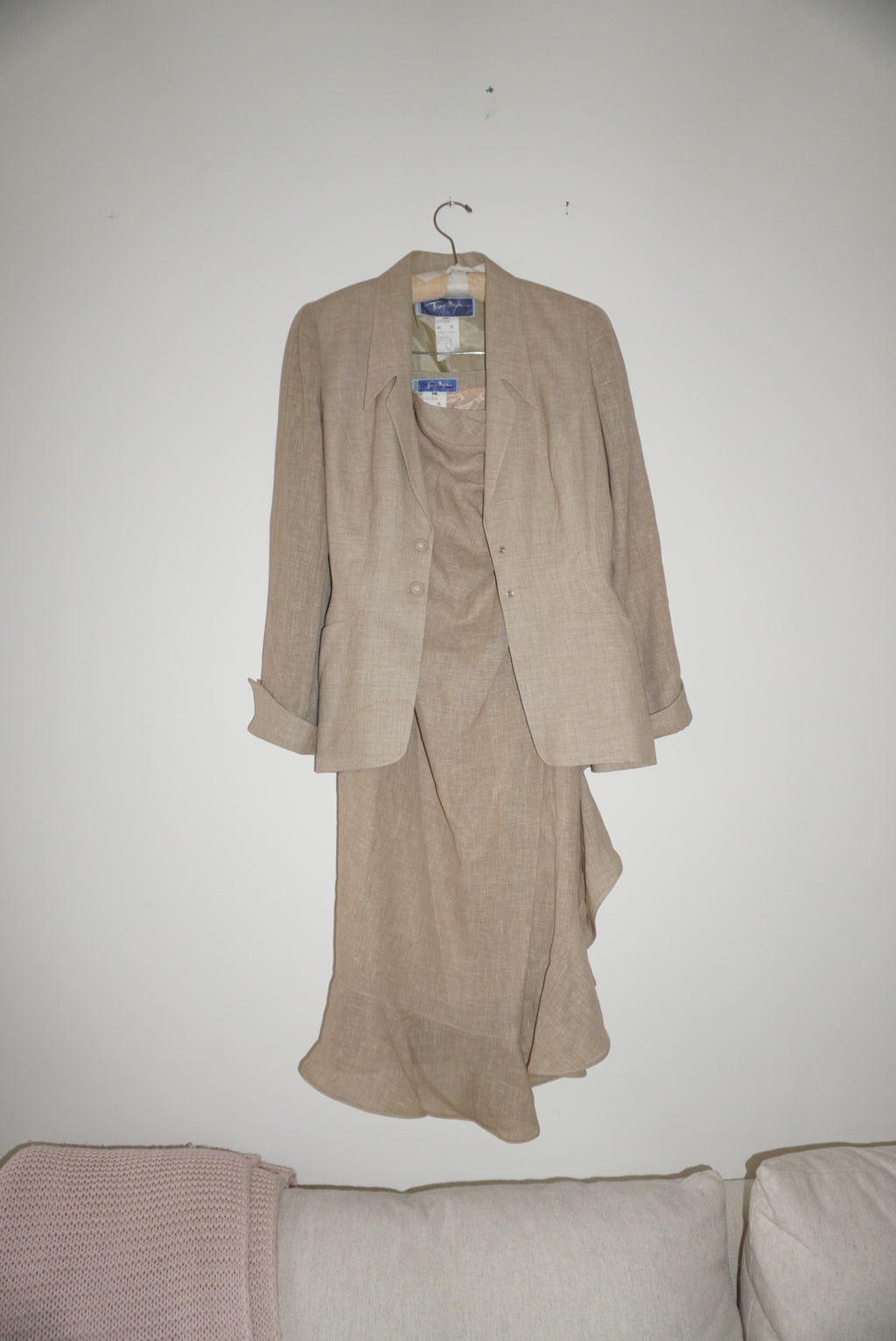 90's linen Mugler Mugler suit Set