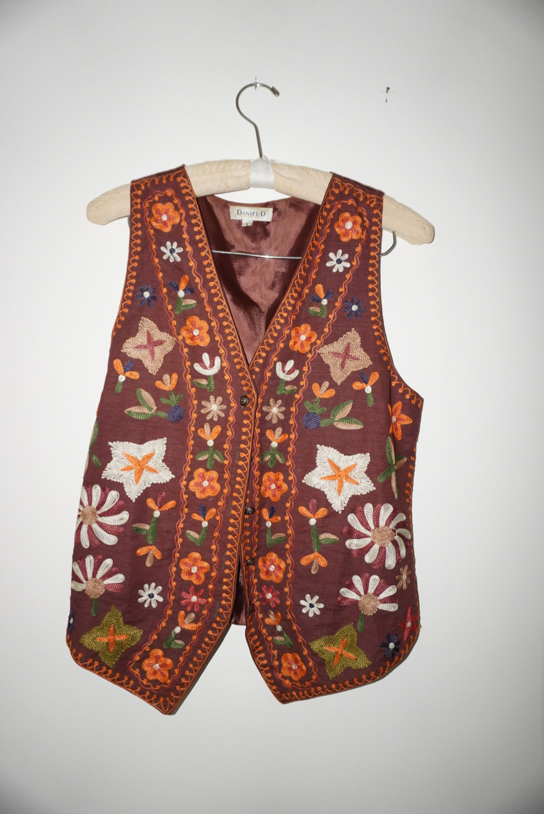90's Embroidered Vest
