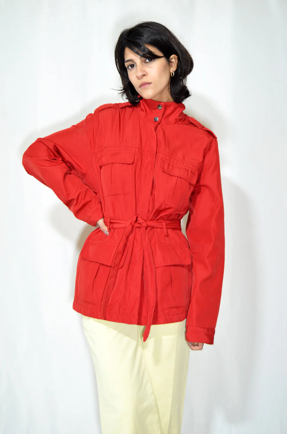 Red Vintage Rain Coat