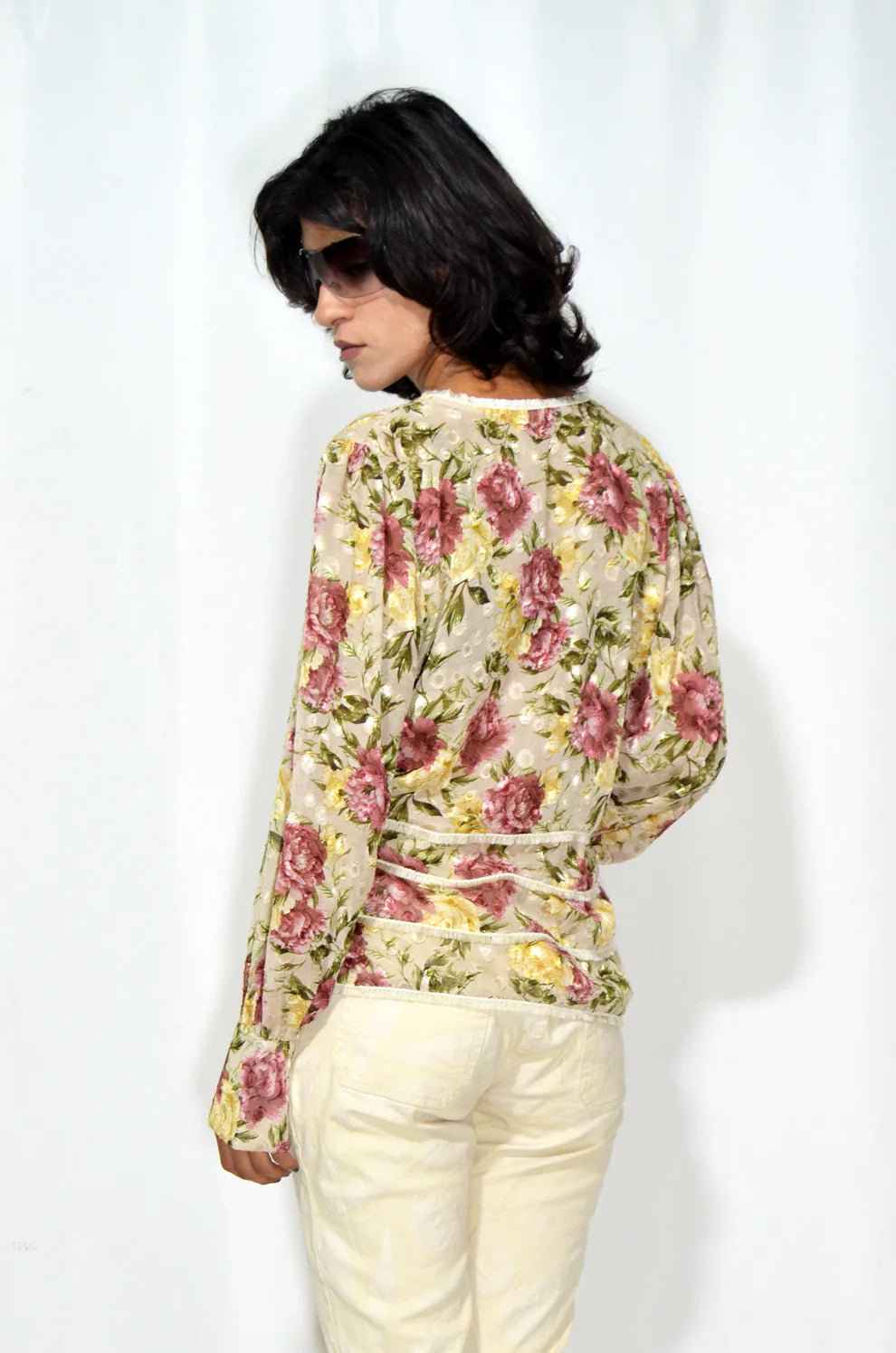 Floral See-through Shirt