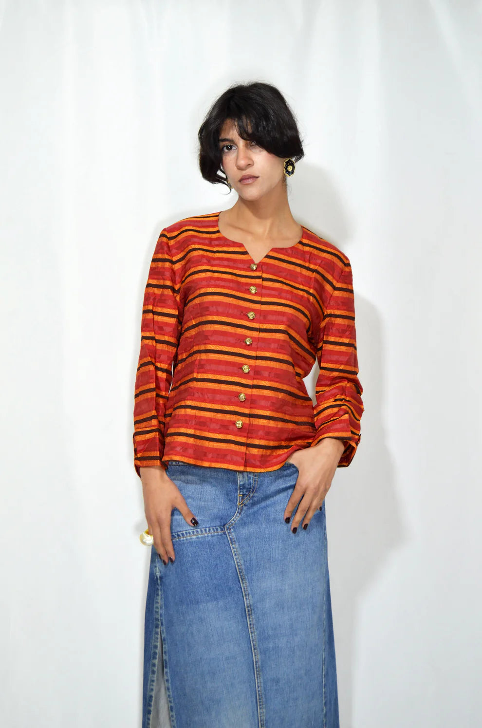 Red Striped Vintage Shirt