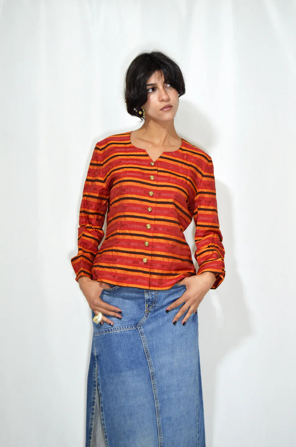 Red Striped Vintage Shirt