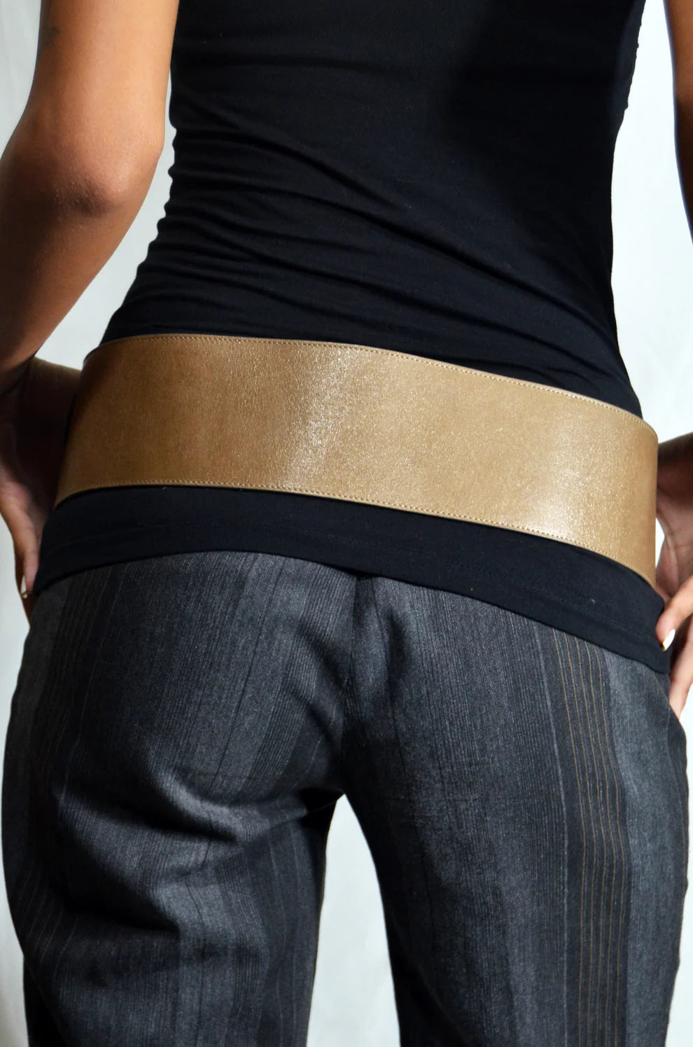 Vintage Chloé Wide Utility Belt — Taupe