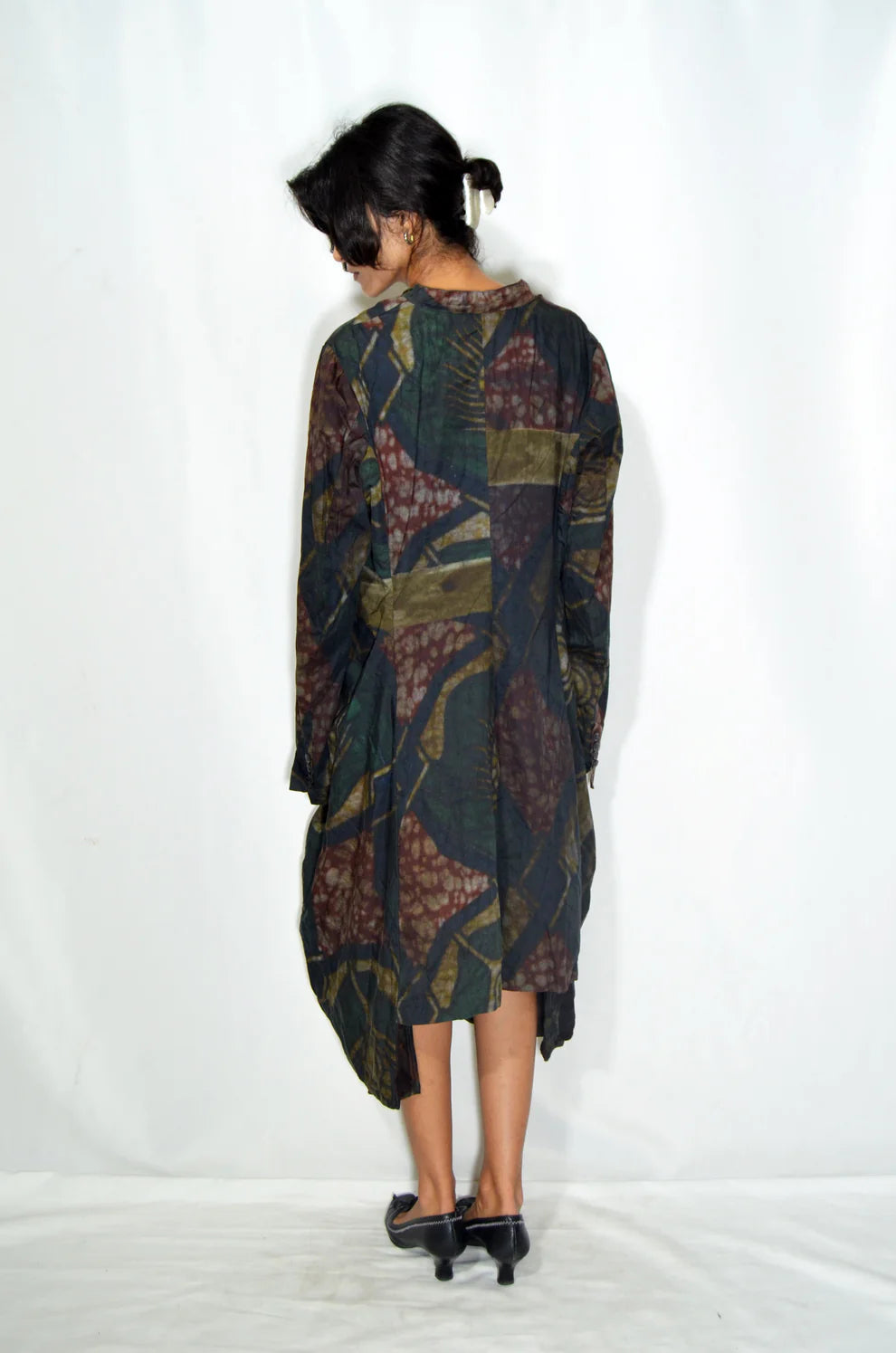 Green Patterned Vintage Over shirt