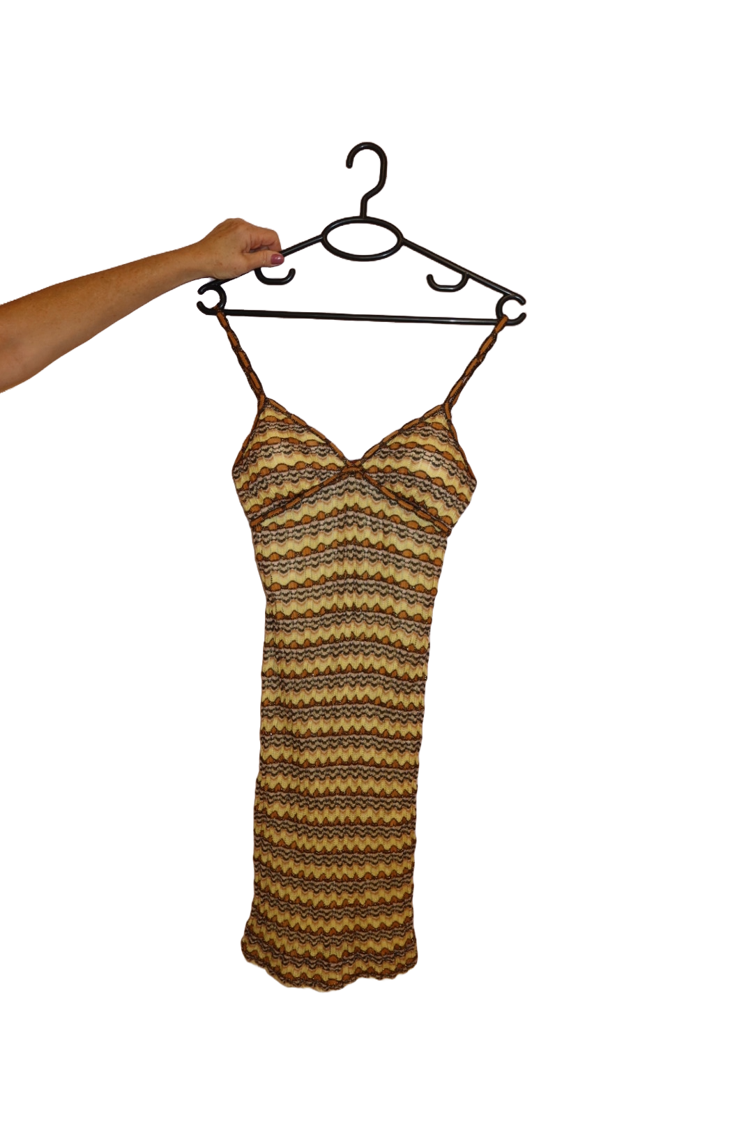 Missoni Vintage Knit Dress Iconic Zigzag Pattern