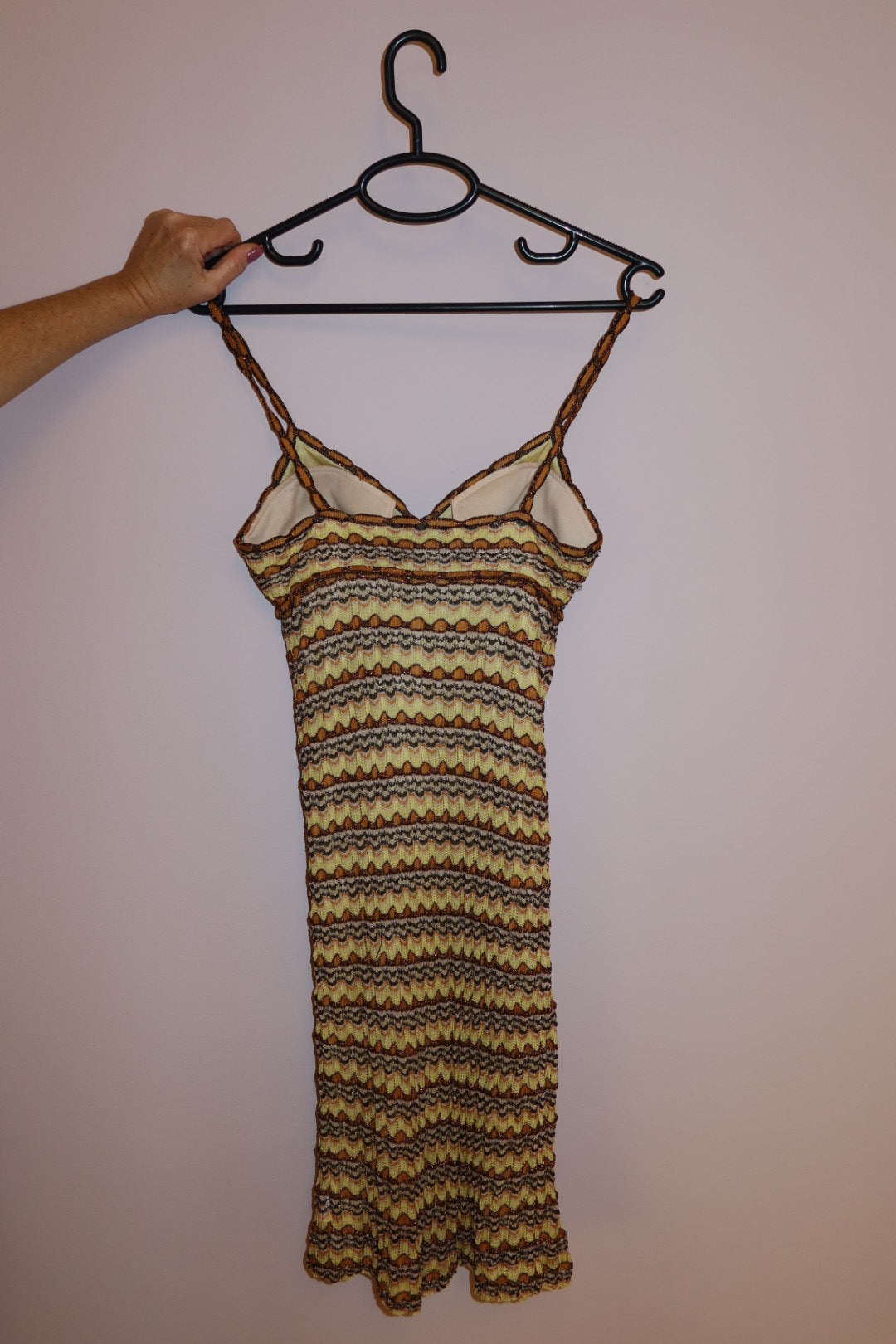 Missoni Vintage Knit Dress Iconic Zigzag Pattern