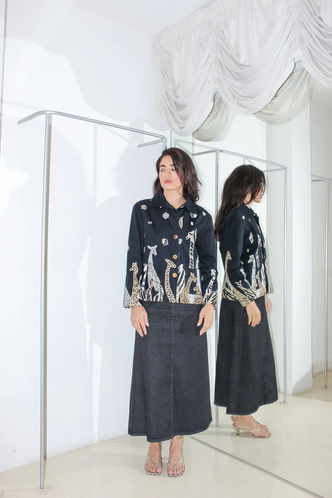 Vintage Animal Print Jacket