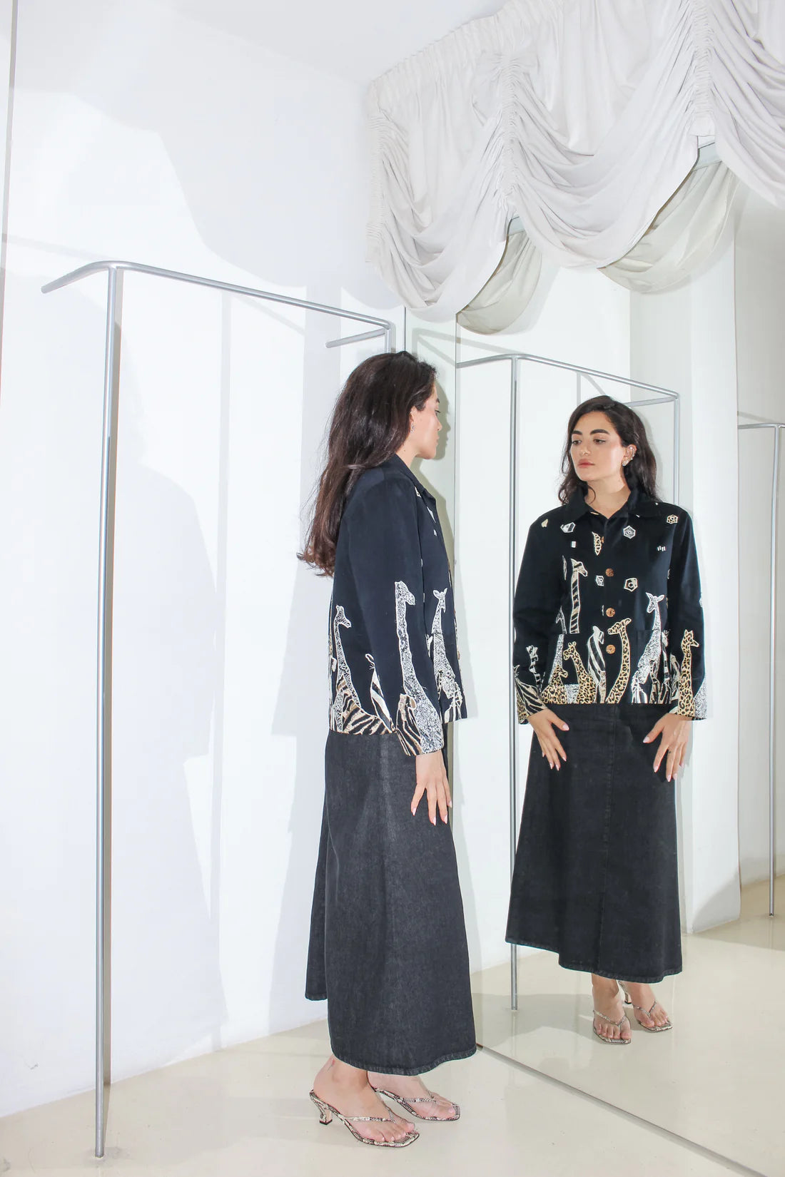 Vintage Animal Print Jacket