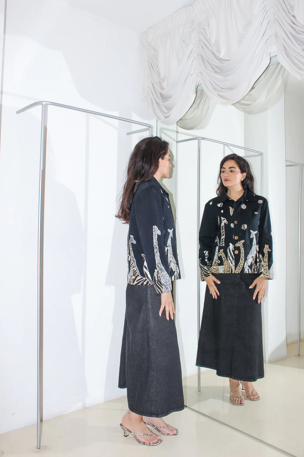 Vintage Animal Print Jacket