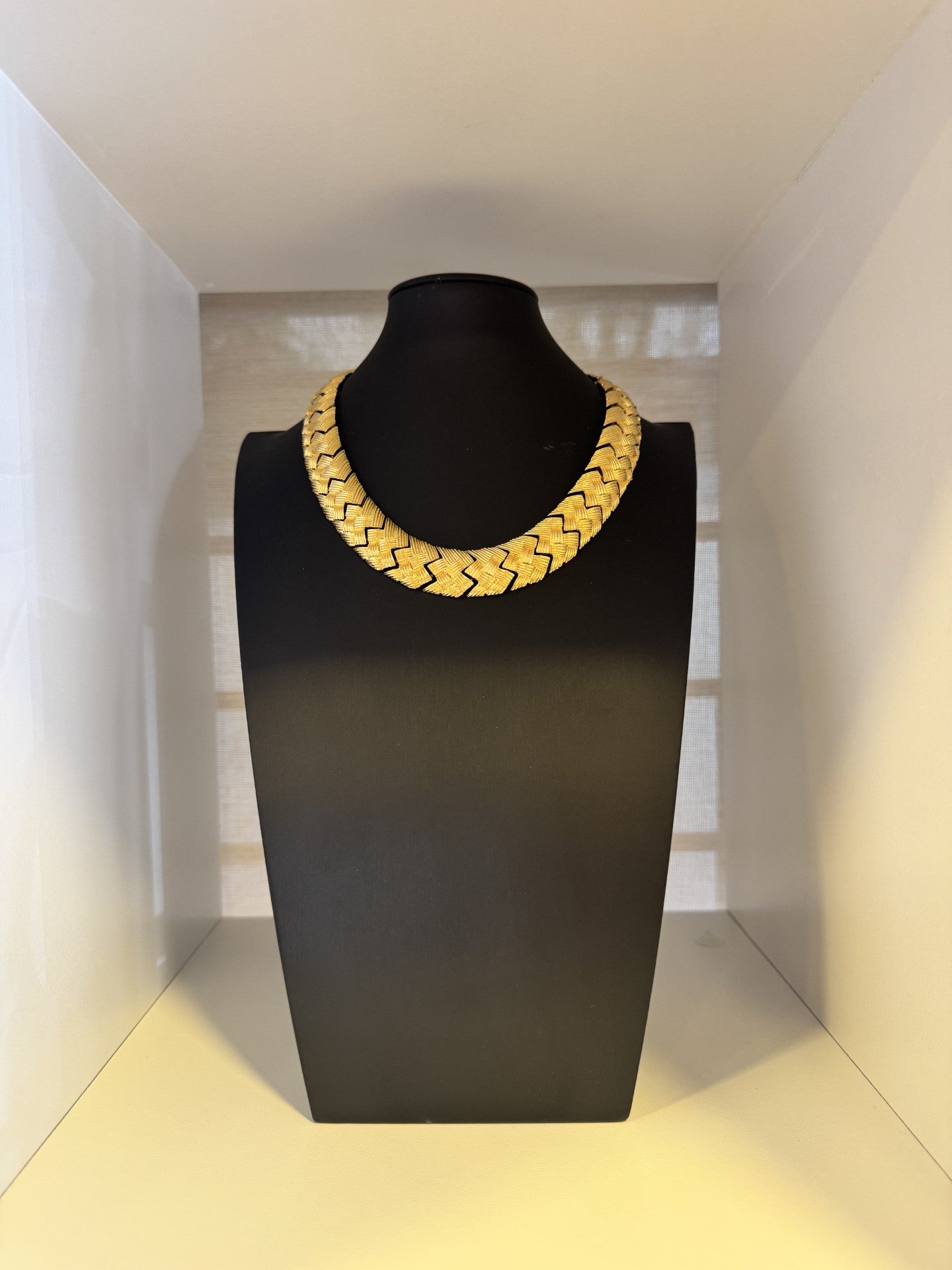 Vintage Chevron Collar Necklace