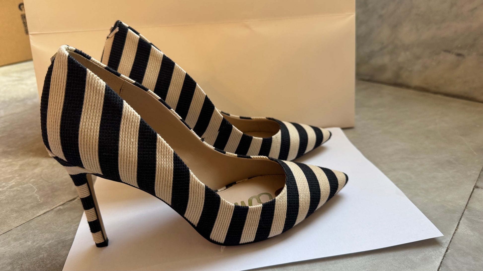 Sam Edelman Hazel Black and White heels