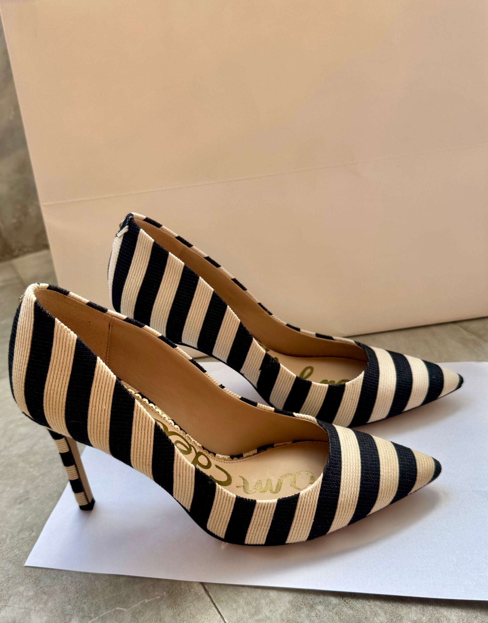 Sam Edelman Hazel Black and White heels