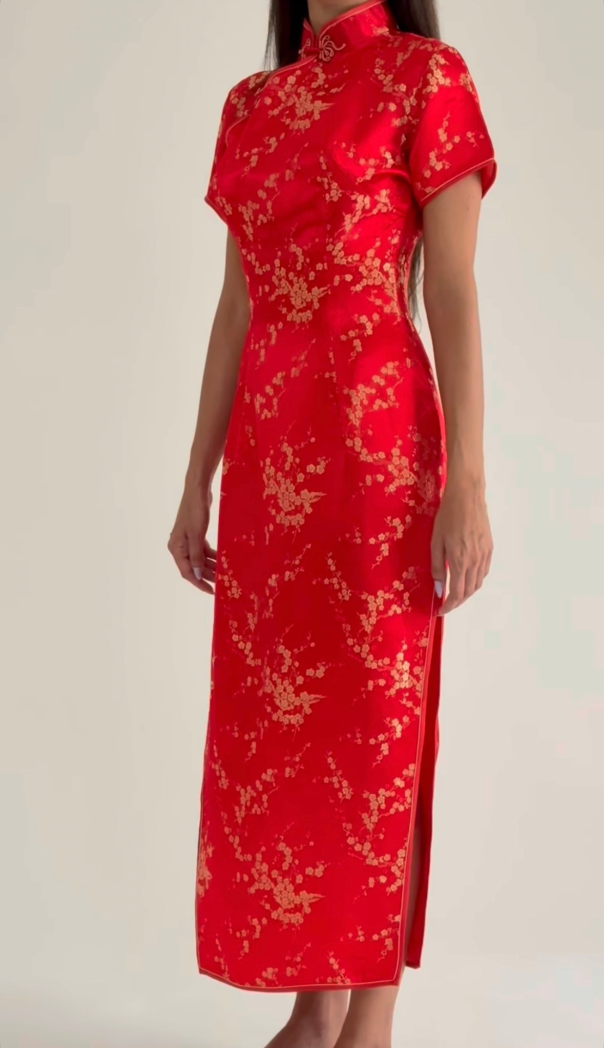 Red Cheongsam Dress