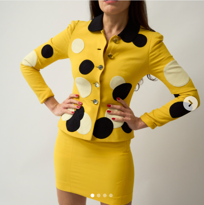 Vintage Cheap and Chic Moshino Skirt Set