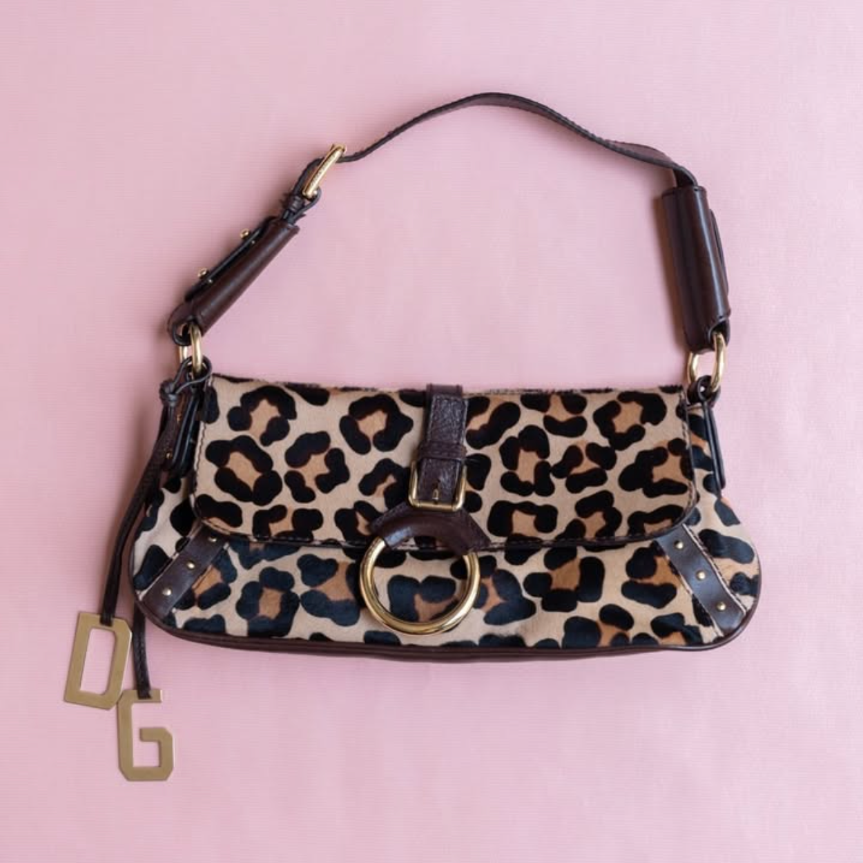 Dolce & Gabbana cheetah print shoulder bag