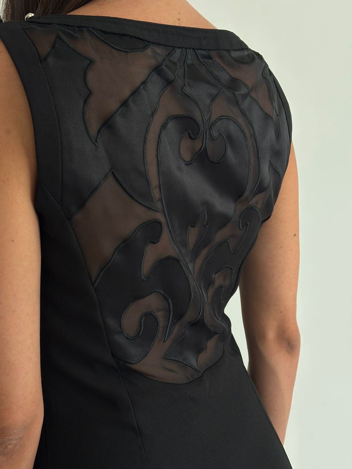 Vintage black maxi dress