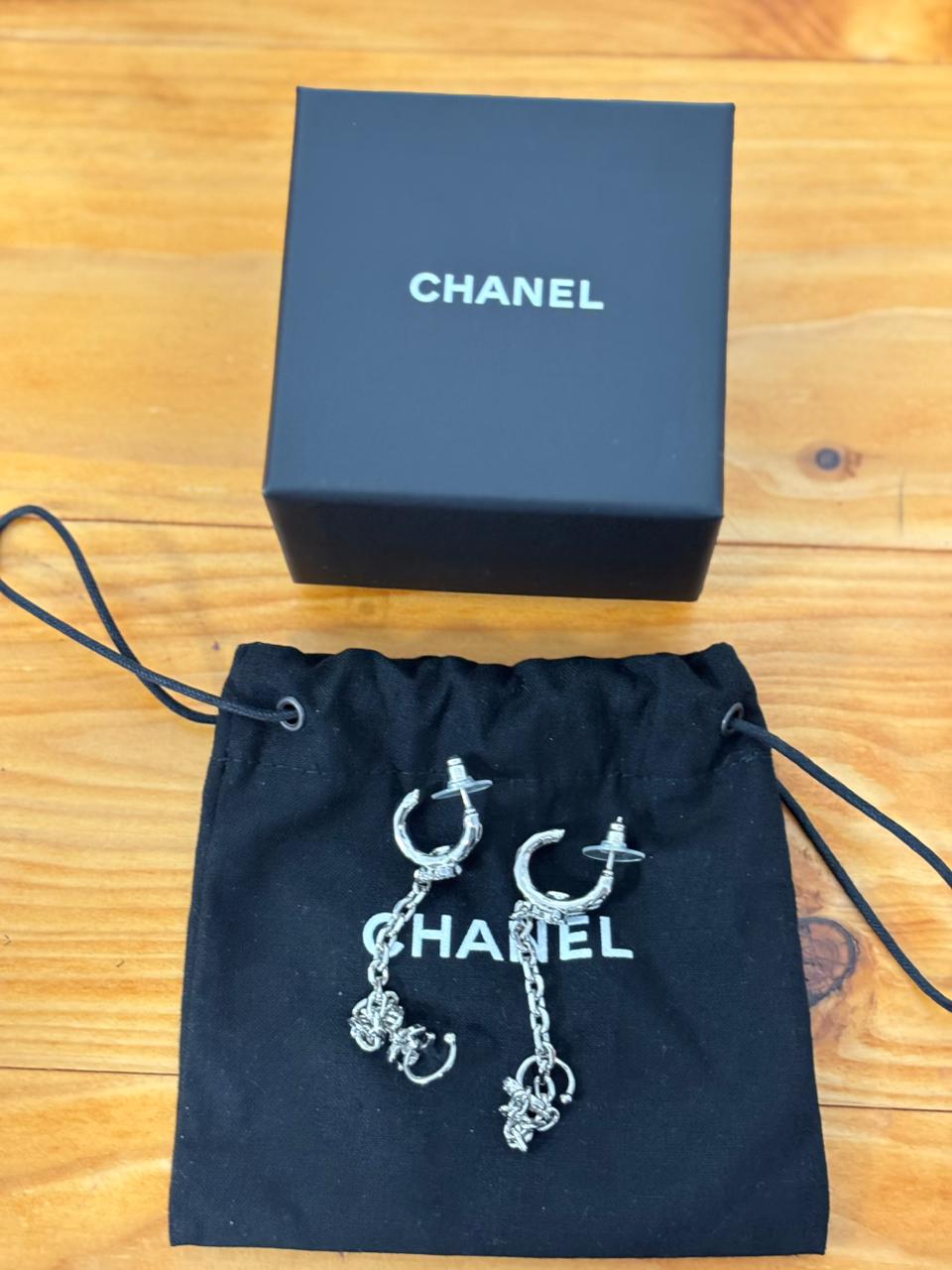 Chanel Métiers d'art Silver Earrings