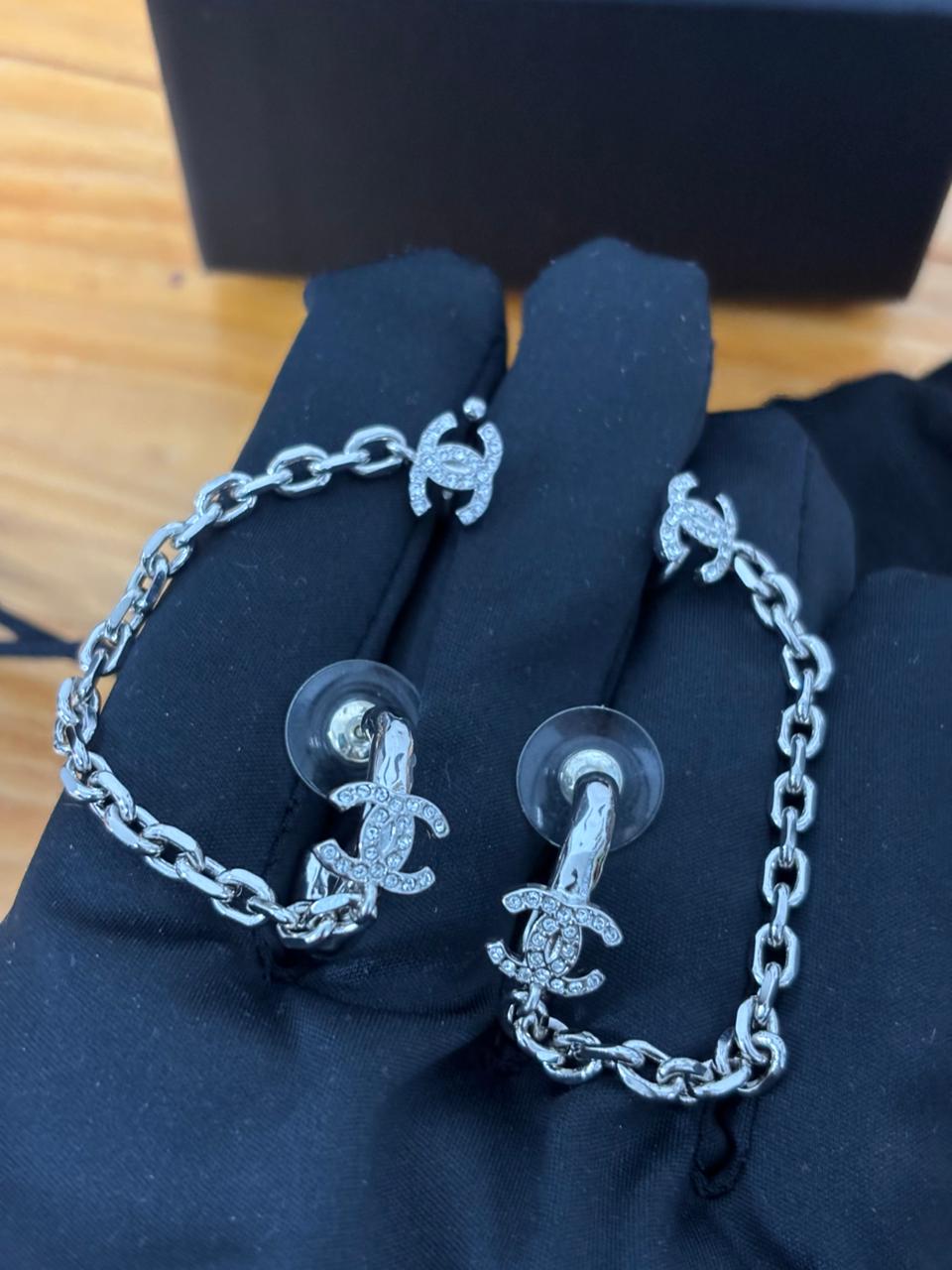 Chanel Métiers d'art Silver Earrings