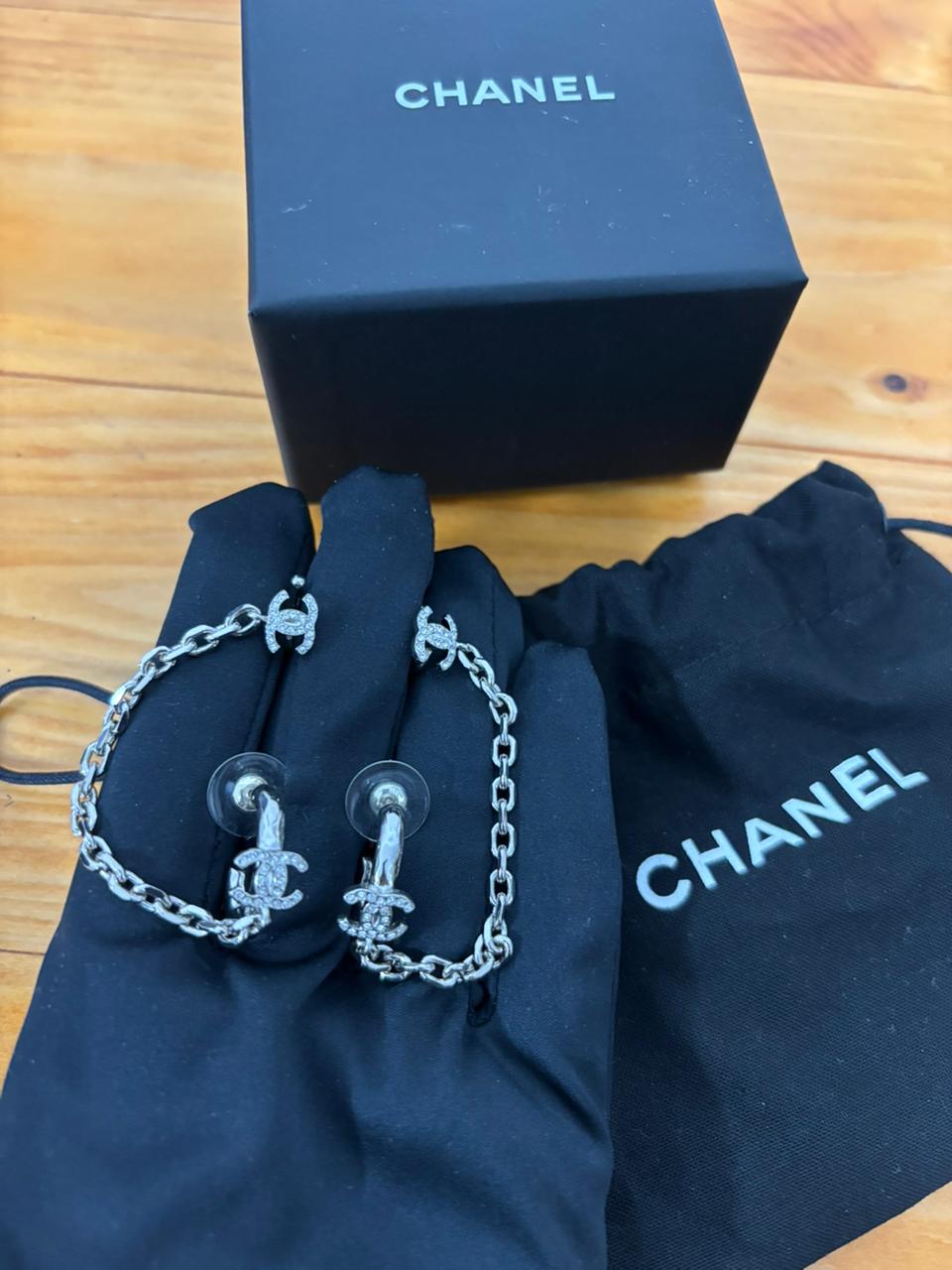 Chanel Métiers d'art Silver Earrings