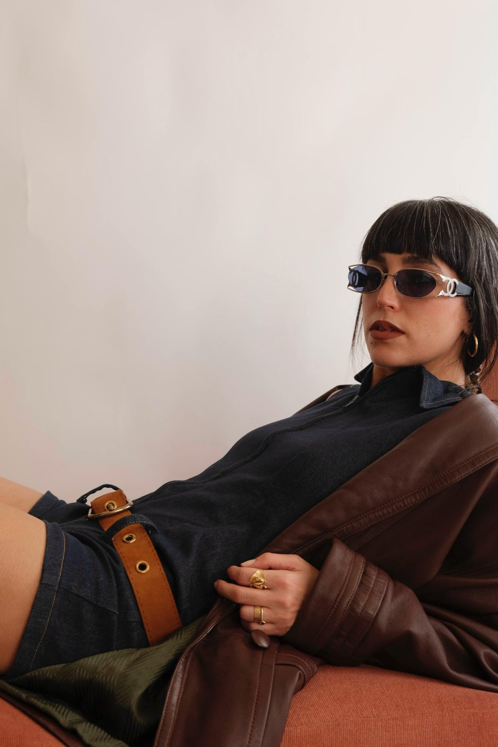 Baba nuki denim playsuit&nbsp;