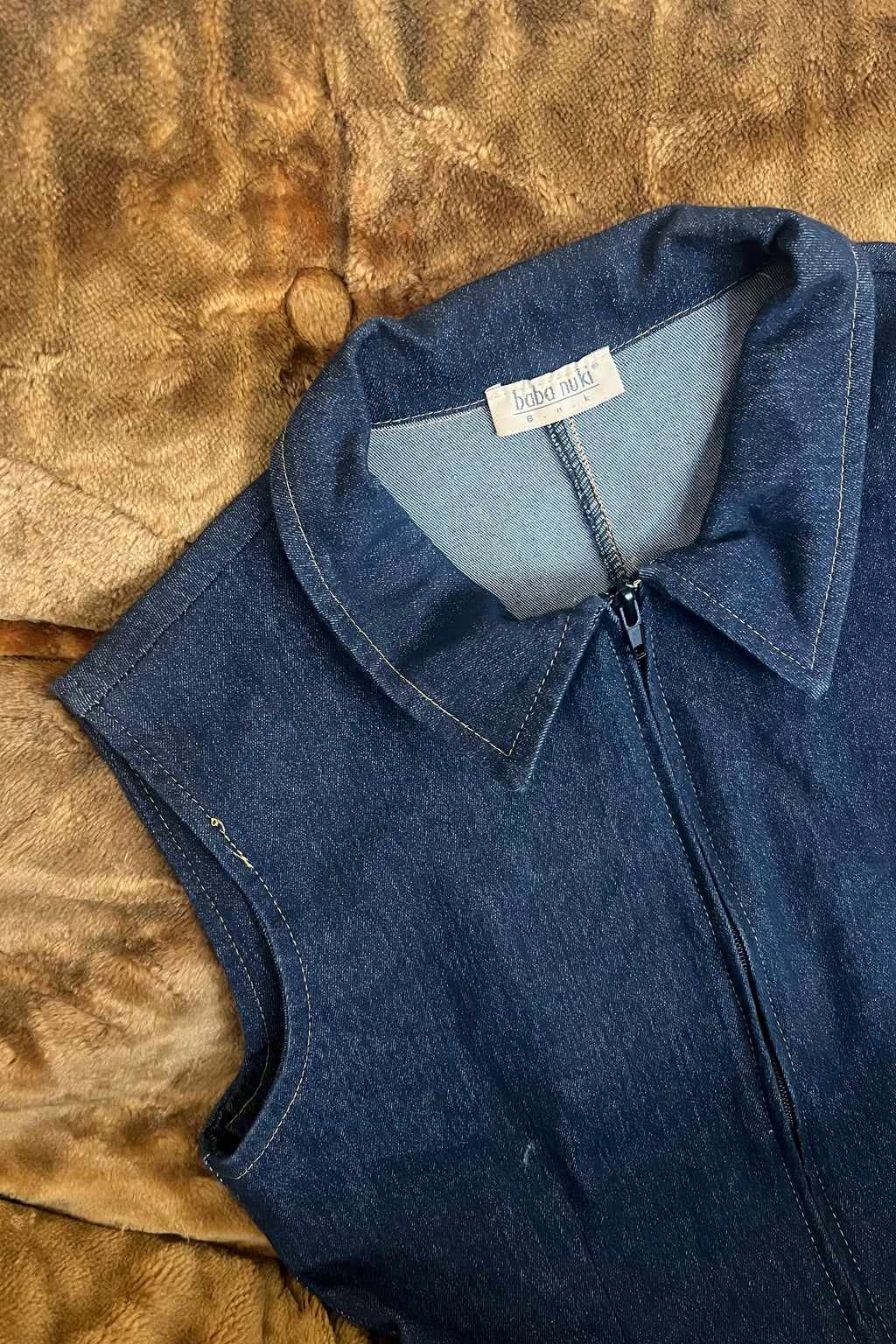 Baba nuki denim playsuit&nbsp;